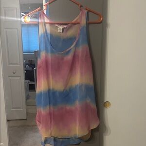 Forever 21 Multicolor Tie-Dye Tank Top